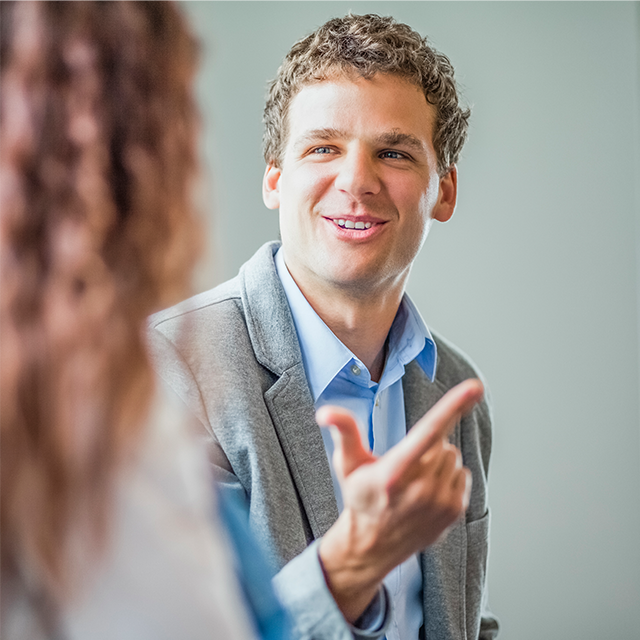 Man smiling